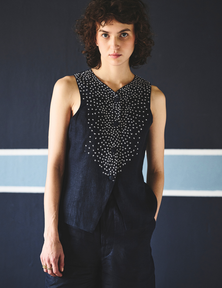Azul Cross Vest