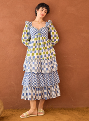 Azure Mosaic Dress
