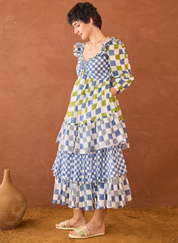 Azure Mosaic Dress