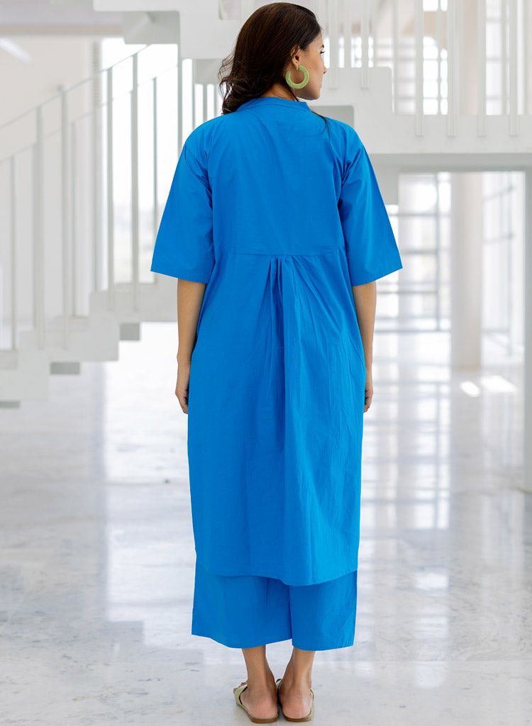 Azure Horizon Tunic Set