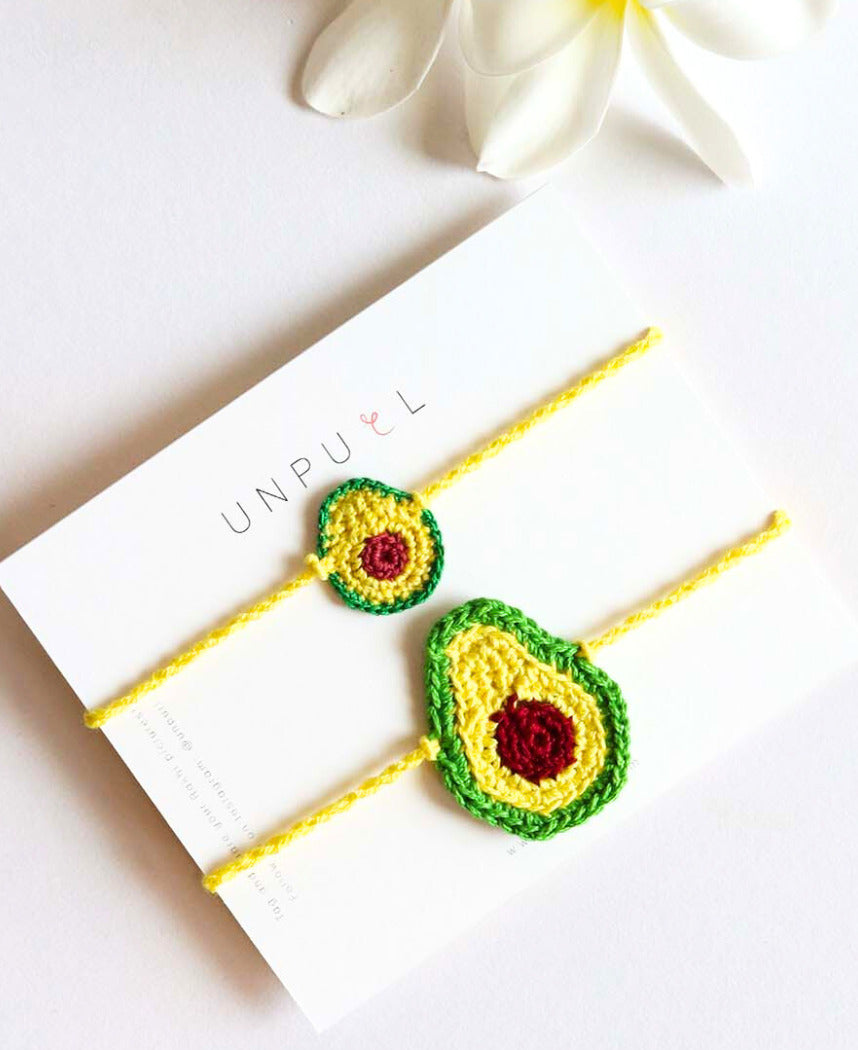 Baby Avocado Rakhi Set