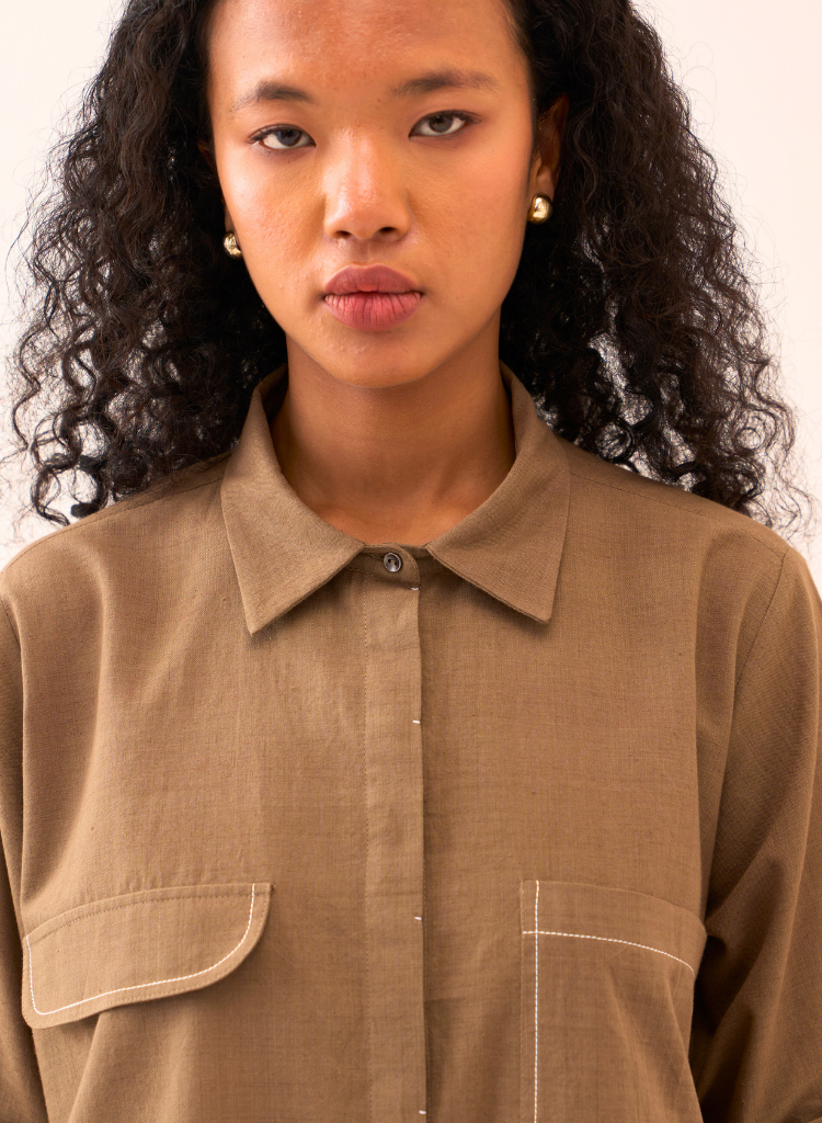 Back Drawstring Shirt