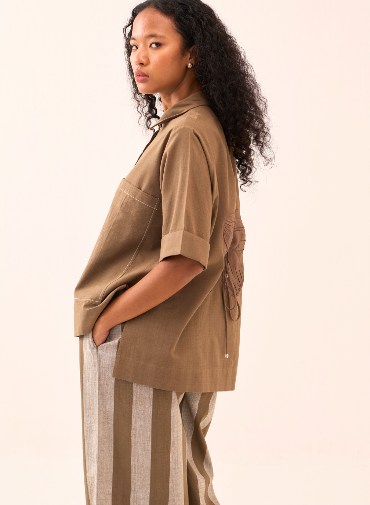 Back Drawstring Shirt