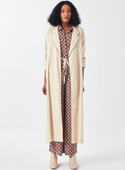 Back Floral Drawstring Jacket