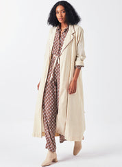 Back Floral Drawstring Jacket