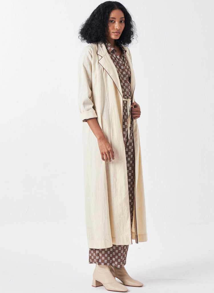 Back Floral Drawstring Jacket