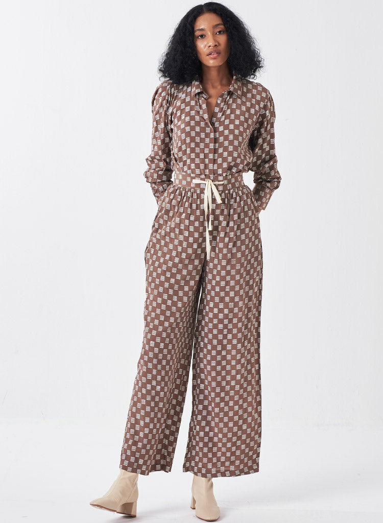 Floral Drawstring Jacket Set