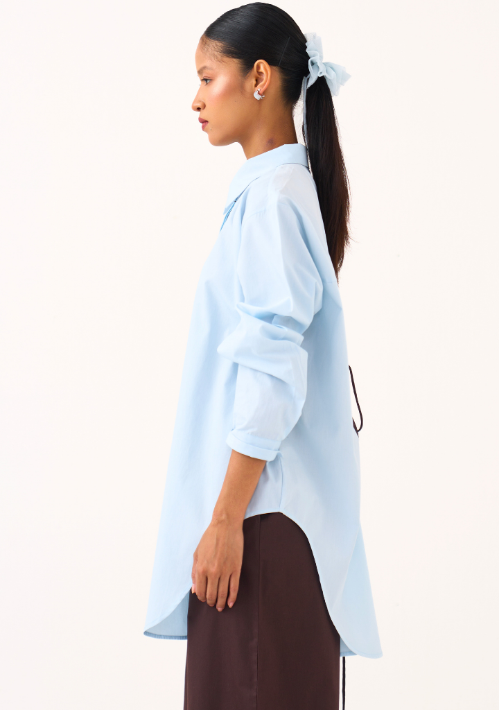 Floral Drawstring Shirt Set