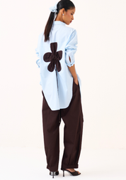 Floral Drawstring Shirt Set