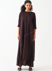 Back Pleat Splash Dress