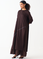 Back Pleat Splash Dress