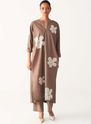 Back Pleat Tunic Set