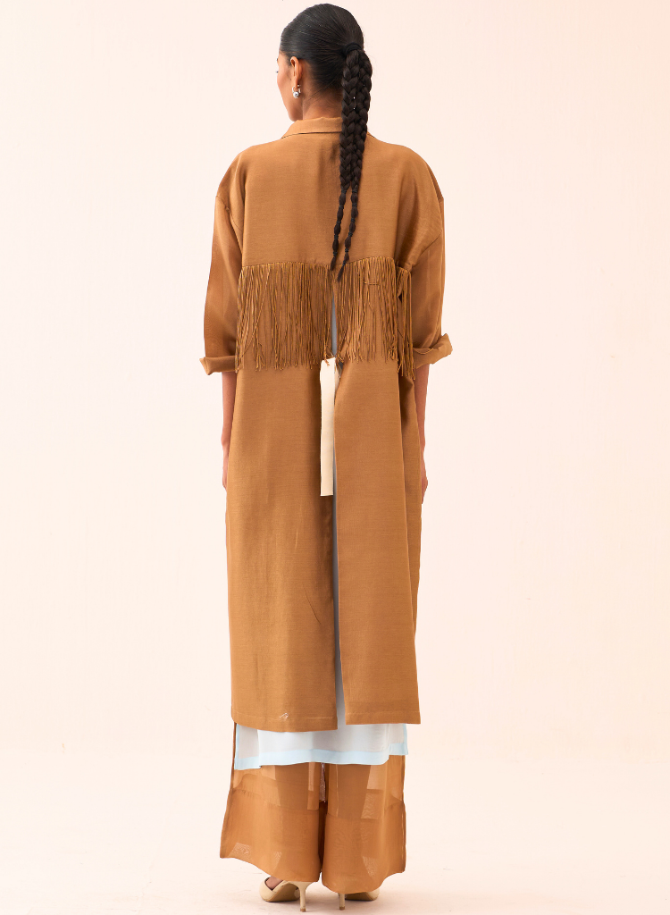 Back Tie Overlay Jacket