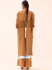 Back Tie Overlay Jacket
