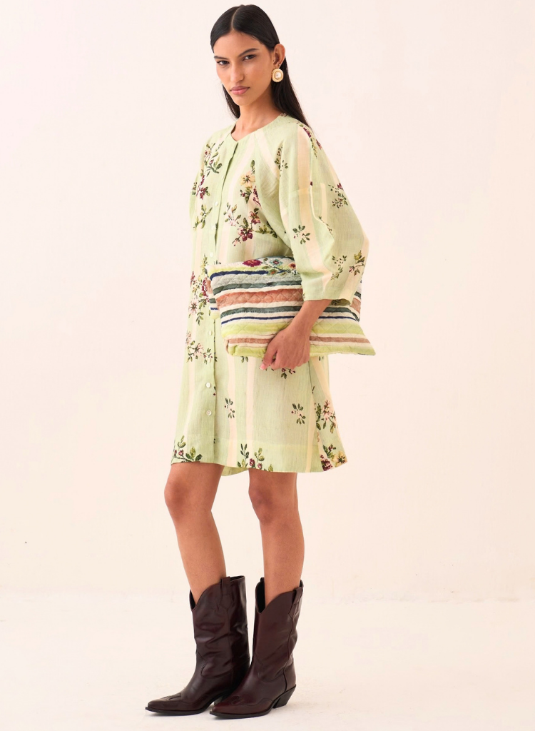 Bagiya Bubble Sleeve Dress