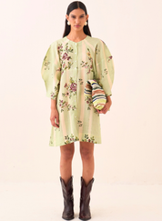 Bagiya Bubble Sleeve Dress