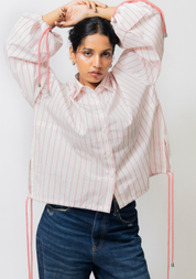 Balloon Sleeve Cotton Shirt
