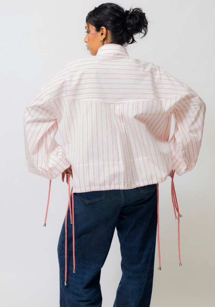 Balloon Sleeve Cotton Shirt