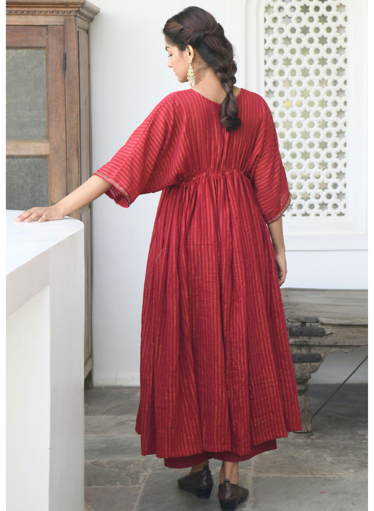 Barn Red Kaftan Set
