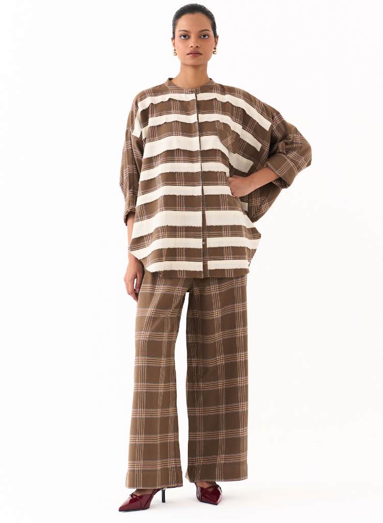 Bat Sleeve Shirt Set