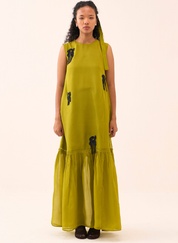 Beaded Bottom Frill Dress