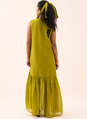 Beaded Bottom Frill Dress