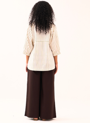 Beaded V Neck Top