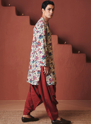 Beige Chintz Classic Kurta