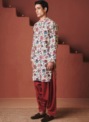Beige Chintz Classic Kurta