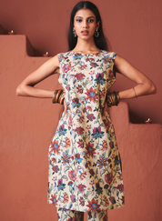 Beige Chintz Kurta Set