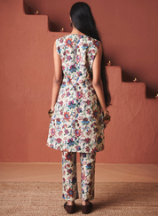 Beige Chintz Kurta Set