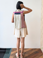 Beige Retro Top