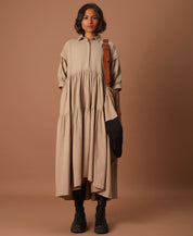 Tiered Shirt Dress