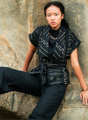 Berlin Shawl Collar Top