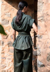 Berlin Shawl Collar Top