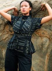 Berlin Shawl Collar Top