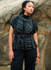 Berlin Shawl Collar Top