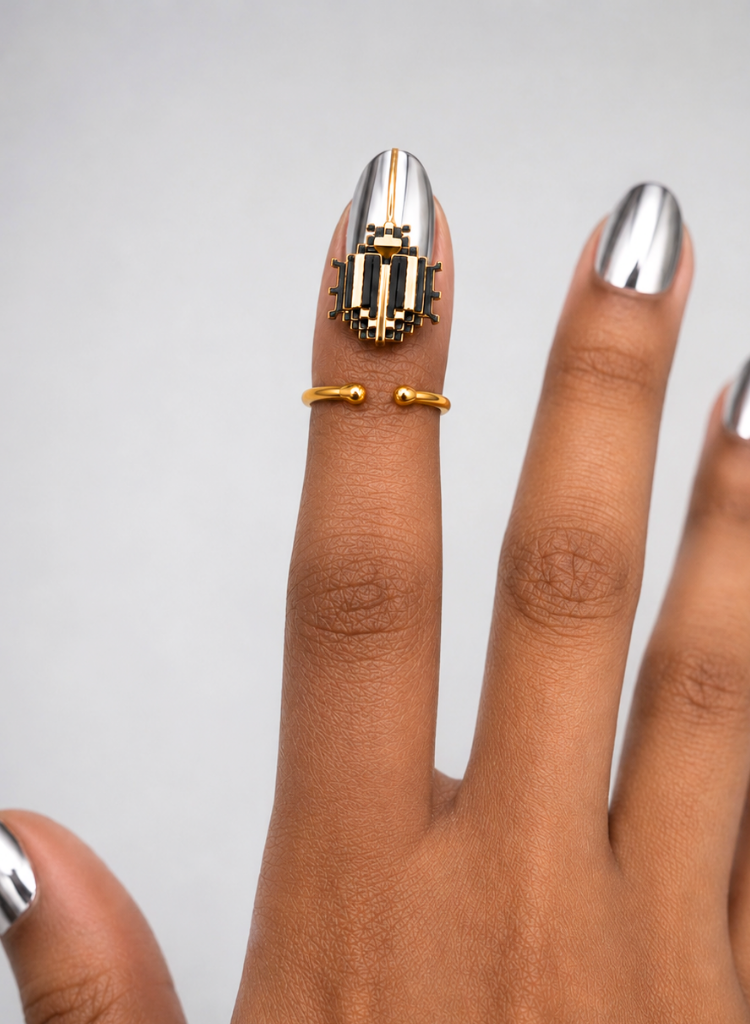 Beetle Nail Ring