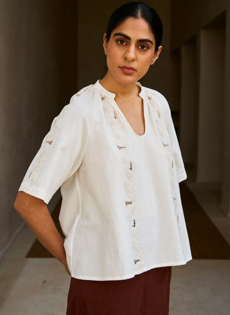 Bheer Embroidered Top
