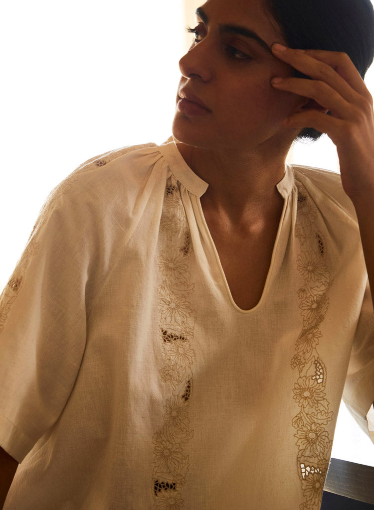 Bheer Embroidered Top