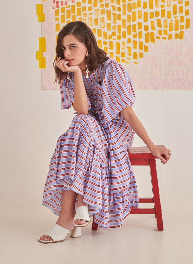 Big Bow Striper Dress