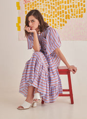 Big Bow Striper Dress