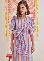 Big Bow Striper Dress