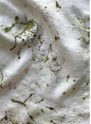 Bits of Green Silk Scarf