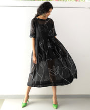 Black Bandhani Dress