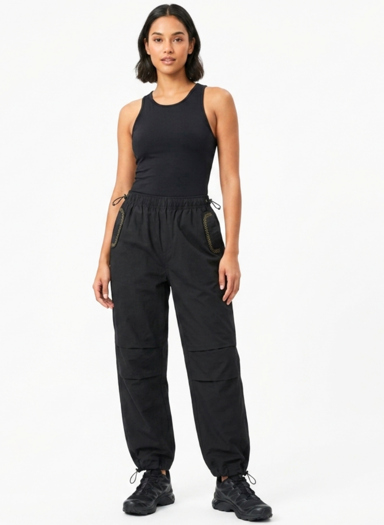 Black Cargo Trousers