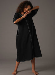 Black Embroidery Dress