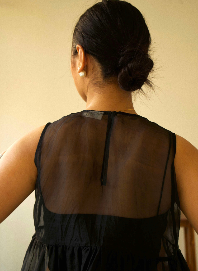 Organza Gathered Top Set