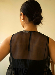 Organza Gathered Top Set