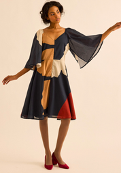 Black Pansy Dress